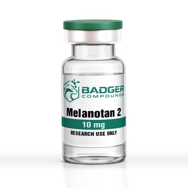Melanotan II peptide lyophilized powder research vial