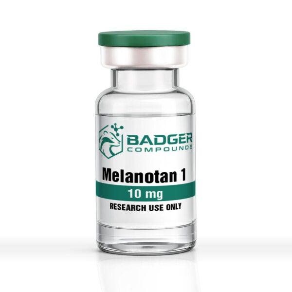 Melanotan I peptide lyophilized powder research vial