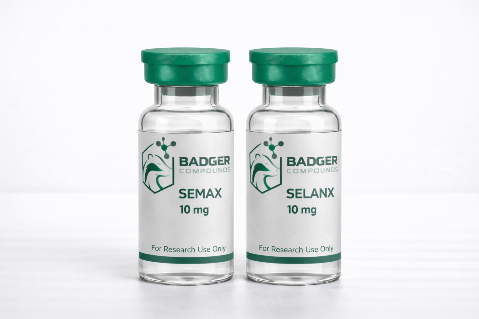 10 mg Semax + 10 mg Selank Stack Badger Compounds