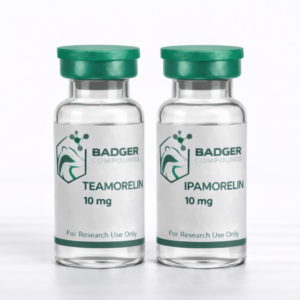 10 mg Tesamorelin + 10 mg Ipamorelin Stack Badger Compounds