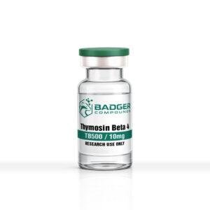 10mg vial of TB-500 with Badger Compound Logo