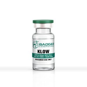 80mg vial KLOW" with Badger Compound Logo