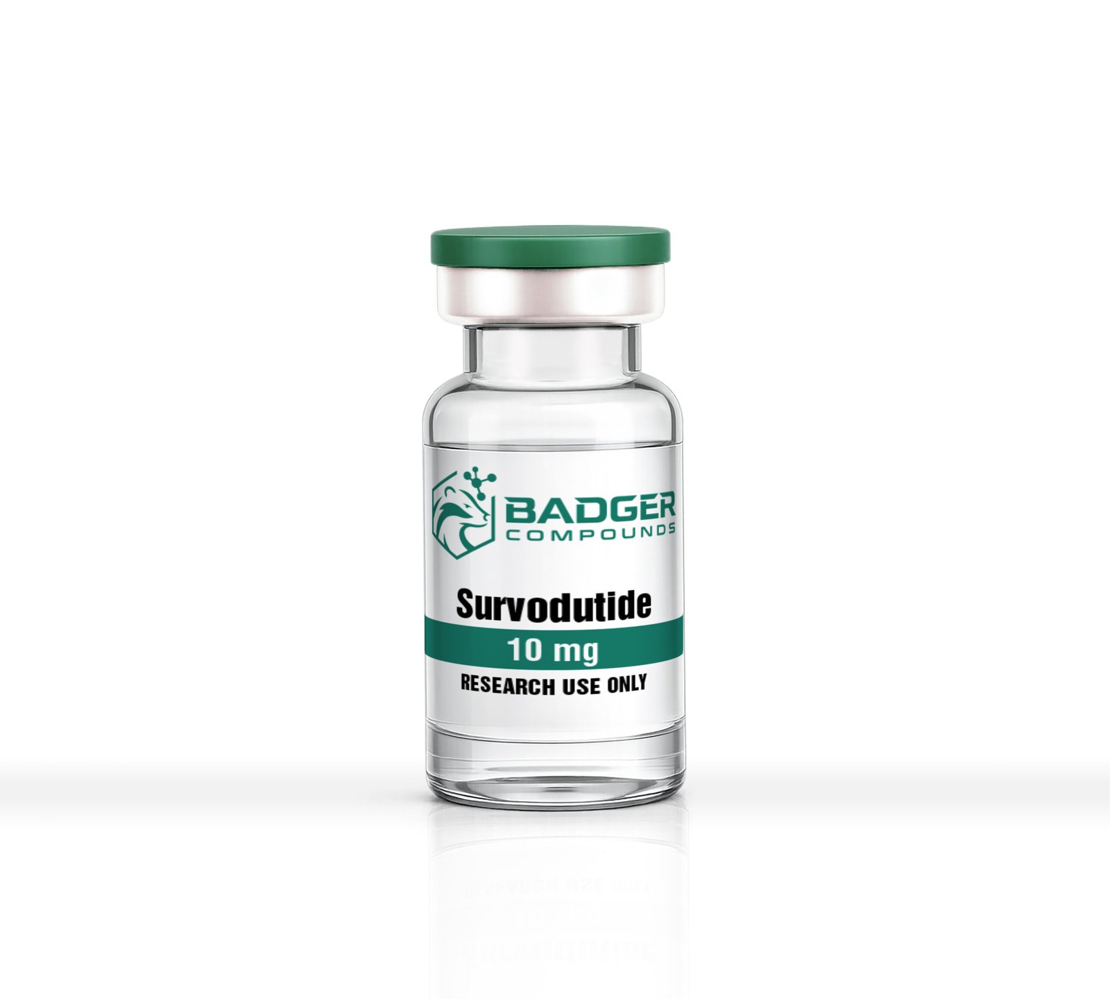 10 mg Survodutide with Badger Compounds Logo