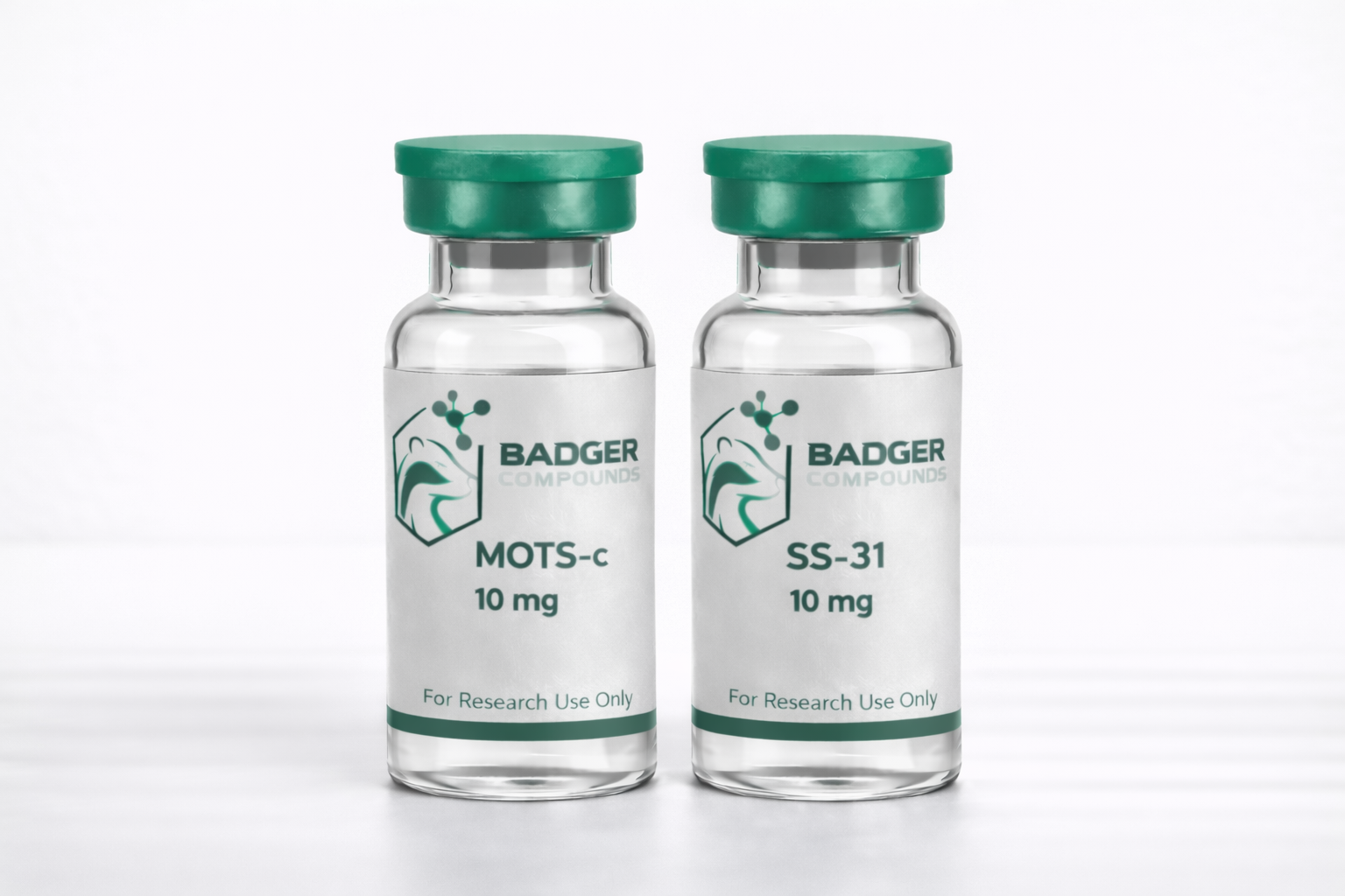 10 mg MOTS-c + 10 mg SS-31 Research Combination Badger Compounds