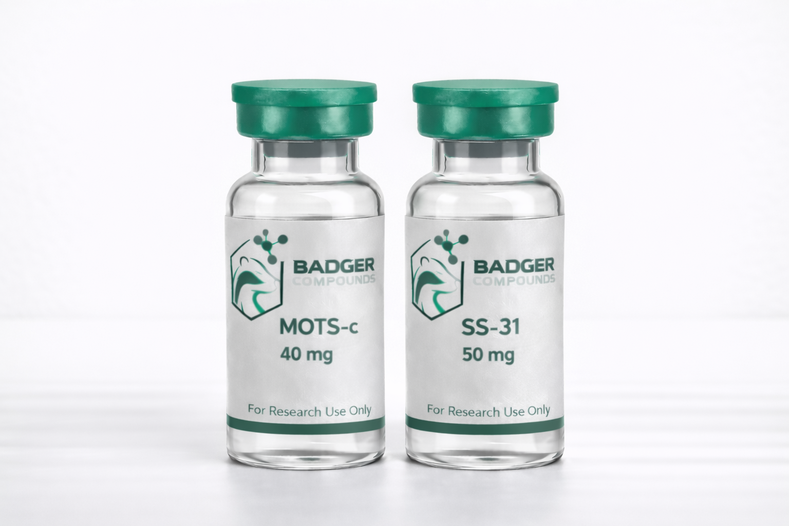 40 mg MOTS-c + 50 mg SS-31 Research Combination Badger Compounds