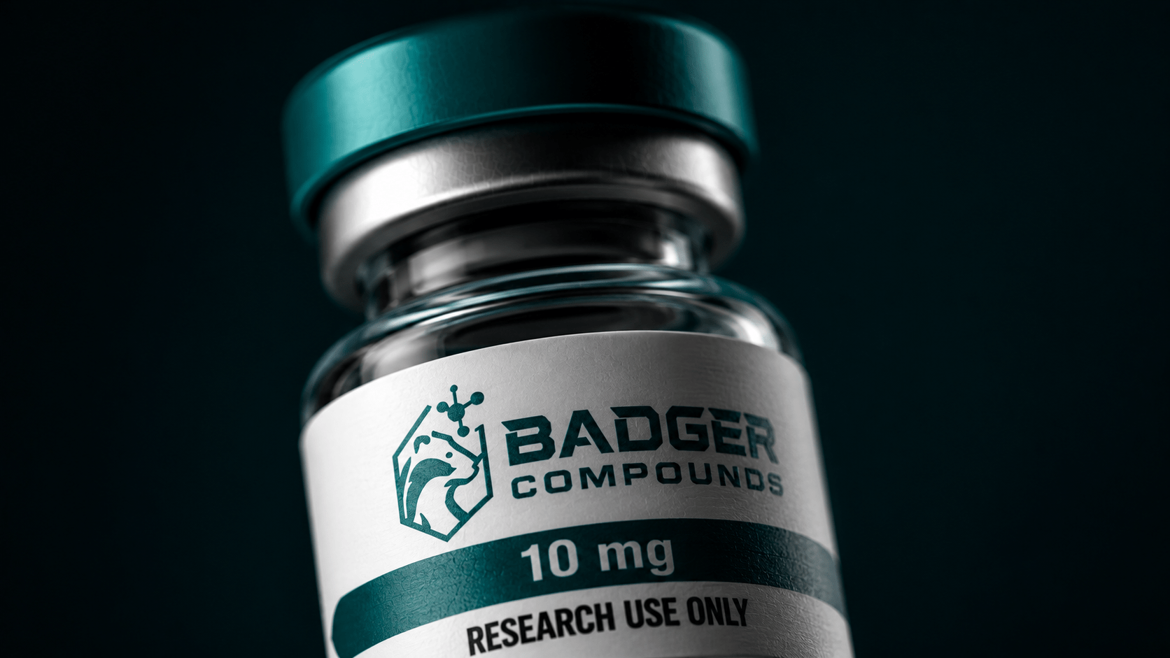Research use only explained, a research peptide vial with a prominent RESEARCH USE ONLY label
