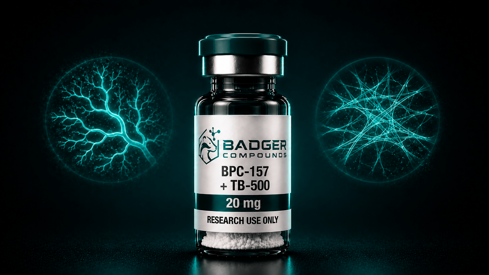 TB-500 and BPC-157 peptide blend vial