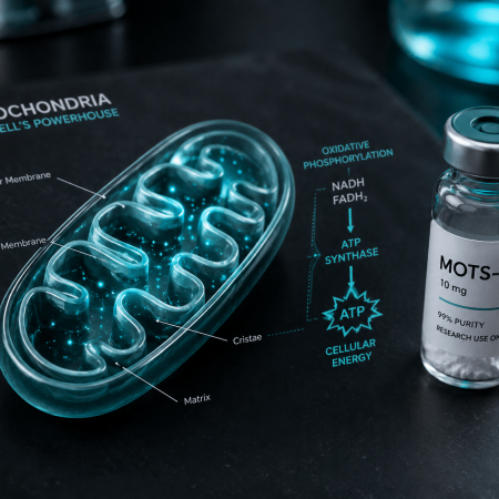 MOTS-c mitochondrial research peptide - cellular energy and metabolic signaling investigation - Badger Compounds