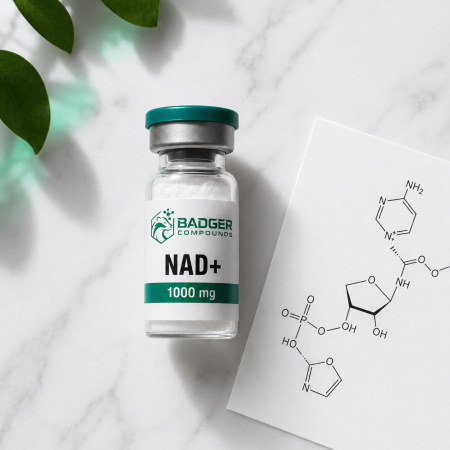 NAD+ precursors cellular energy research - NMN NR nicotinamide riboside investigation - Badger Compounds