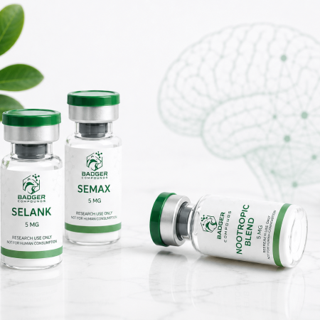 Peptides in cognitive and neurological research - nootropic and neuroprotective compounds investigation - Badger Compounds