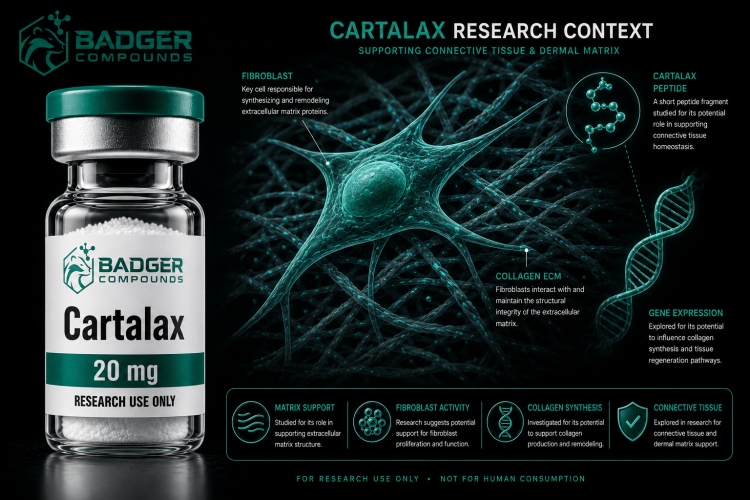 Cartalax AED tripeptide bioregulator research peptide vial