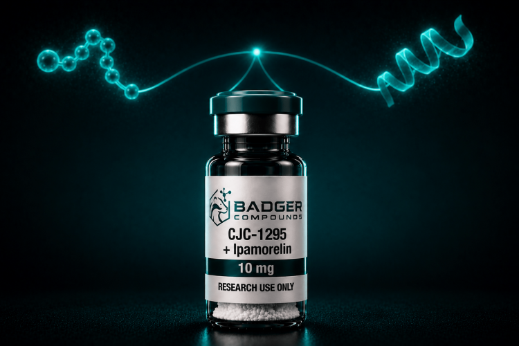 CJC-1295 and Ipamorelin peptide blend vial