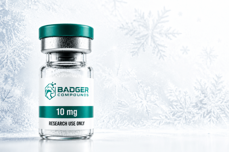 Research peptide vial in cold storage illustrating how to store peptides for stability and shelf life